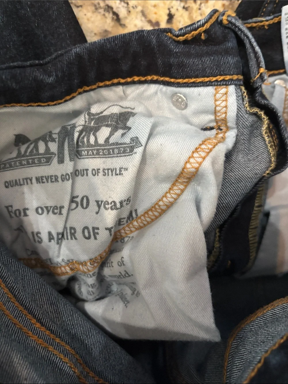 Levi's Indigo Back-Pocket Jeans